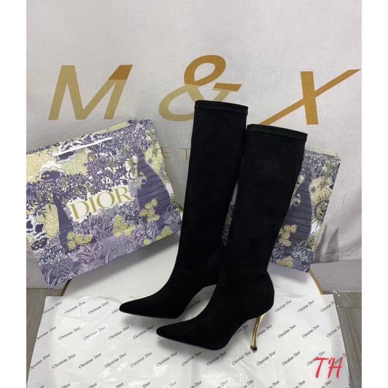 Boot Đùi Dior Gót Nhọn Kim Loại Full Size 35-39 - By Anh Dinh Phuong