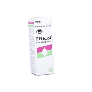 Nước muối nhỏ mắt, mũi Efticol 0,9%