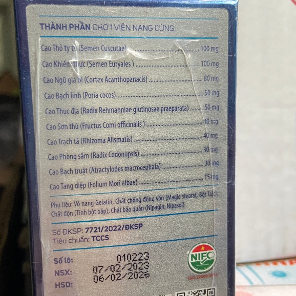 Viên tiểu đêm Tadavina  hạn năm 2026