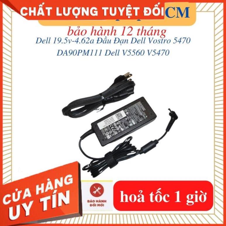Sạc Laptop Dell 19.5v-4.62a-90W chân khấc  - Sạc Laptop Dell Vostro 5470 DA90PM111 Dell V5470 V5560