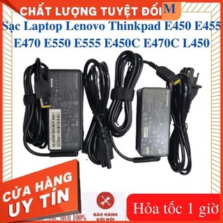 Sạc laptop lenovo thinkpad e450 e455 e470 e550 e555 e450c e470c l450 -sạc 20v - 2.25a / 3.25a - 45w / 65w chân vuông usb