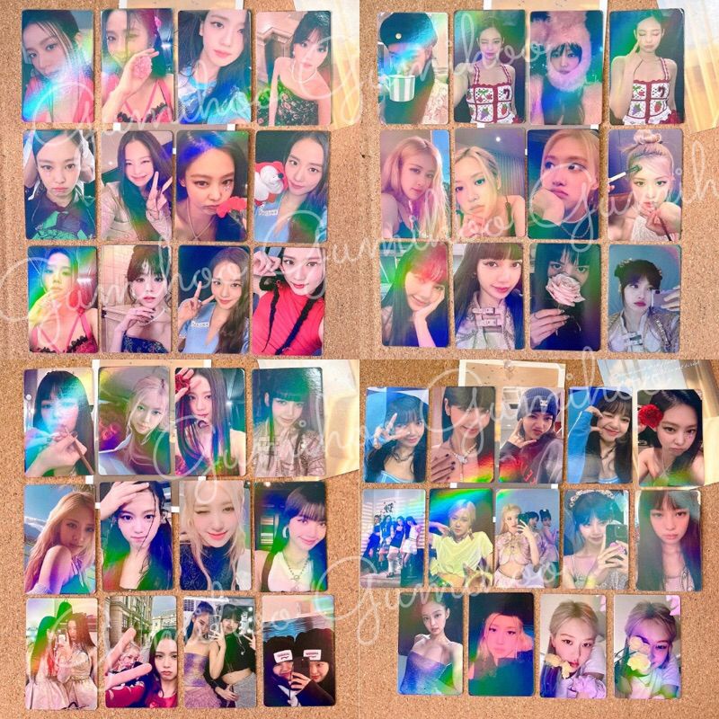 1 card lomo hologram blackpink
