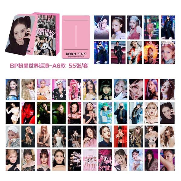 Blackpink card lomo card blackpink blackpink thẻ nhỏ 100 chuyến lưu diễn thế giới bonpink album ros nhỏ lomo thẻlisa xung quanh