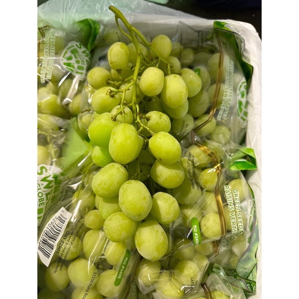 Nho xanh không hạt Autumn Crisp  1kg- Hàng Air mới