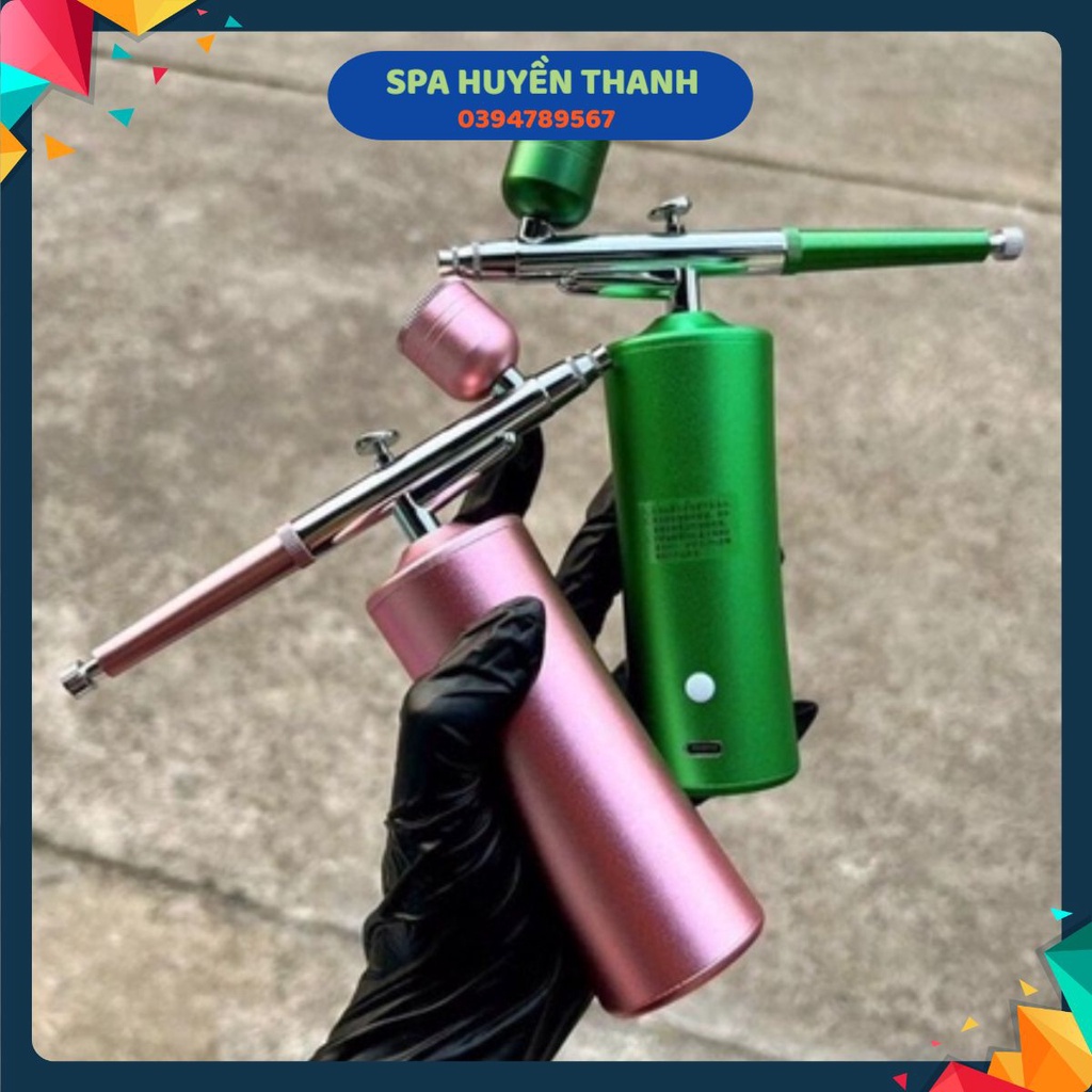 Súng Phun Oxi, Máy Phun Tinh Chất,Máy Phun Sơn OmberNail Tích Điện Bảo Hành 12 Tháng