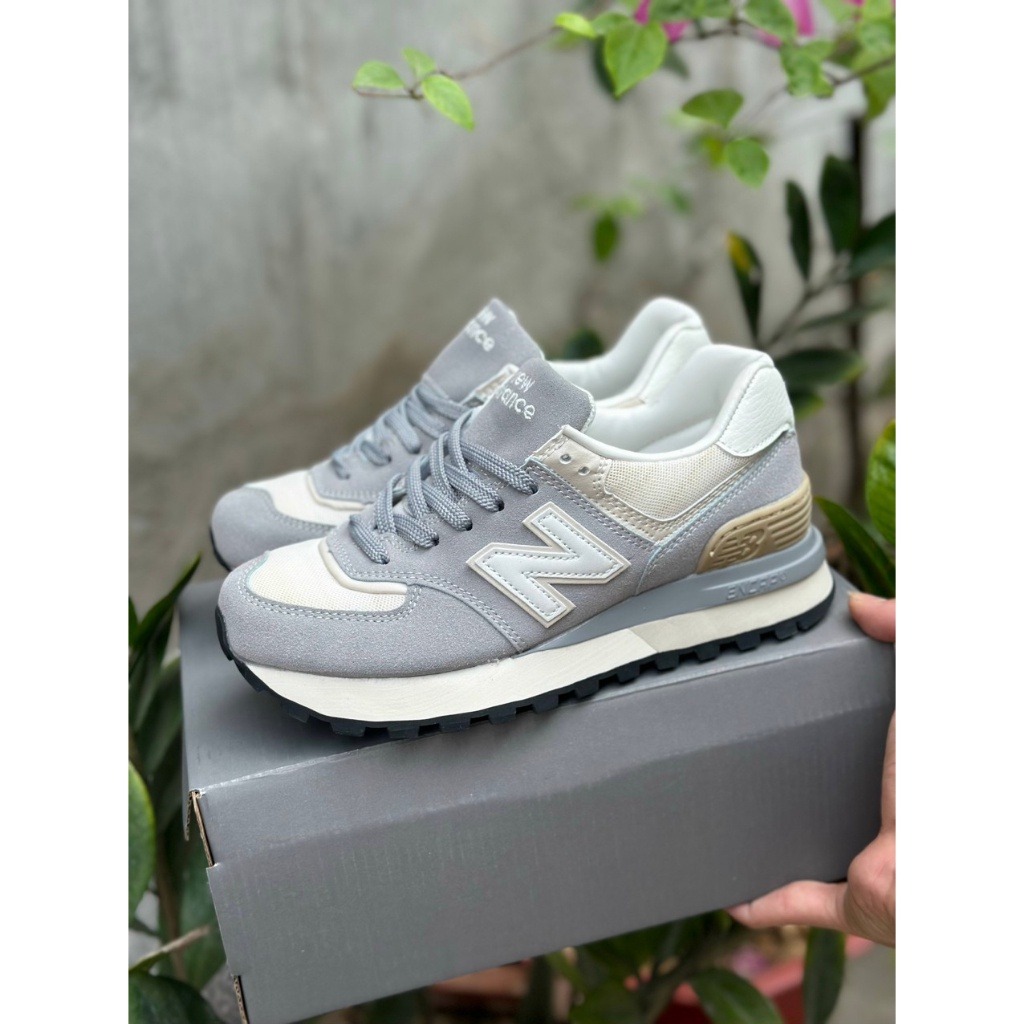 Giày Thể Thao New Balance 574 V2 Xám Trắng Grey New.balence Hot 2023, Giày Sneaker N.b 574 V2 Xám Trắng Chuẩn Sc Full pk