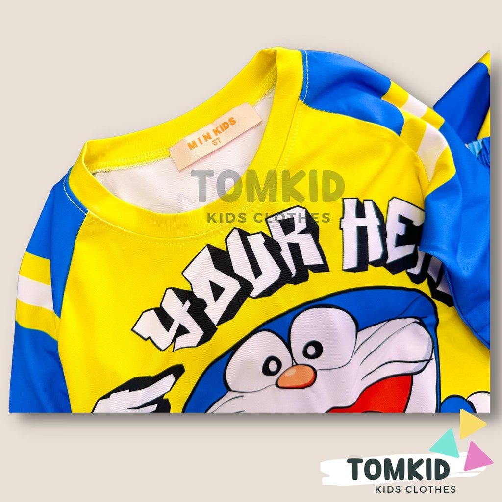 Bộ dài tay bé trai chất thun lạnh 3D LOẠI 1 dày dặn siêu nhân 9-42Kg TOMKIDS