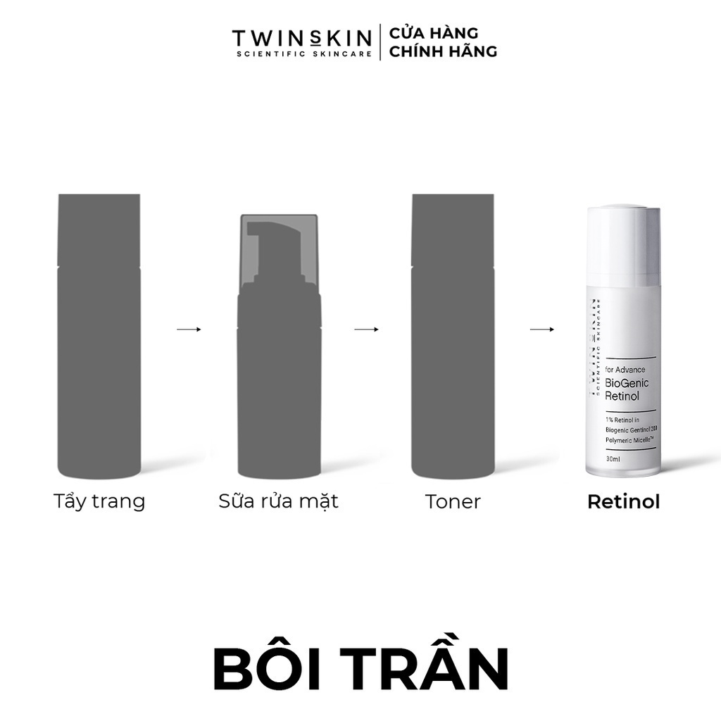 Biogenic Retinol Twins Skin 1% For Advance Full Size – Kem Dưỡng Da, Ngừa Lão Hóa, Giảm Mụn 30ml