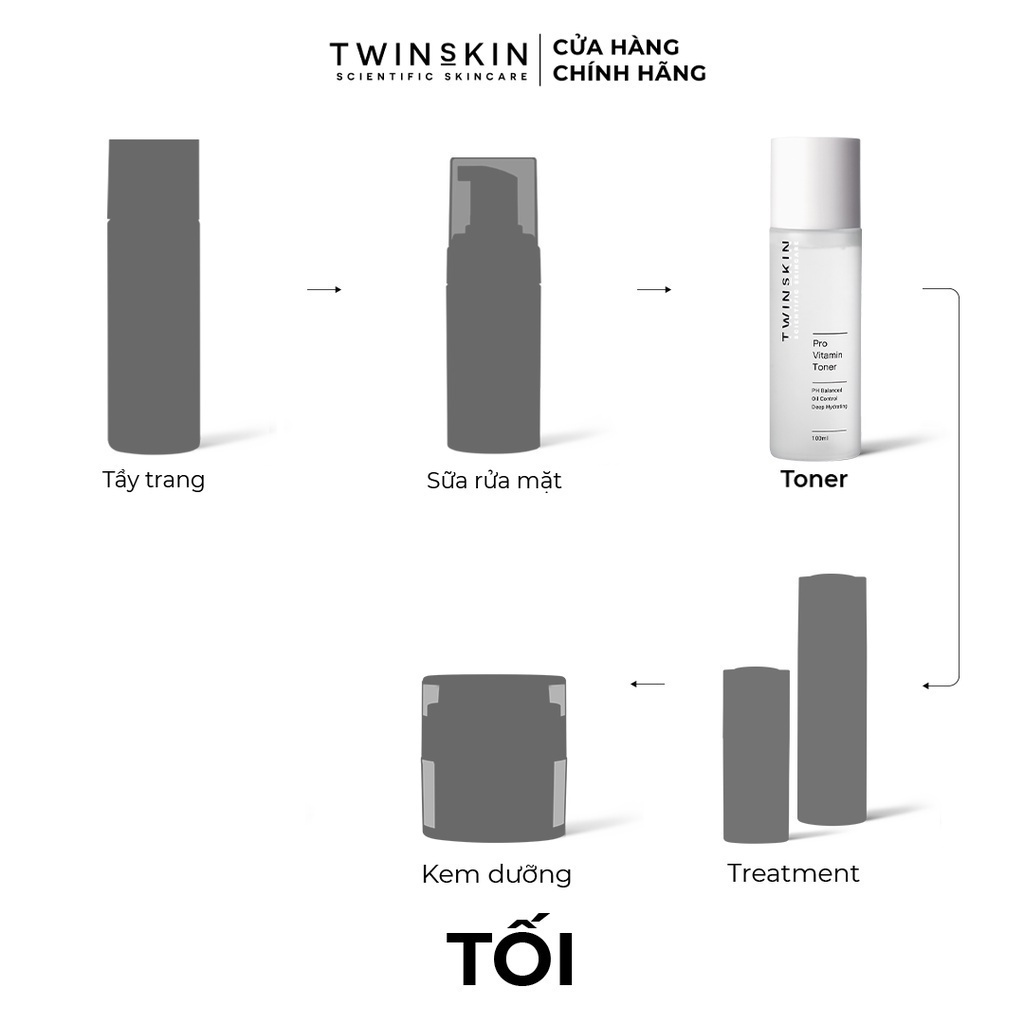 Nước Cân Bằng pH Cho Da - Pro Vitamin Toner Twins Skin 100ml