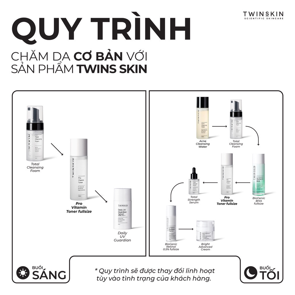 Nước Cân Bằng pH Cho Da - Pro Vitamin Toner Twins Skin 100ml