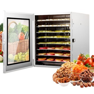 Máy sấy thực phẩm đa năng, sáy khô trái cây 8 tầng inox