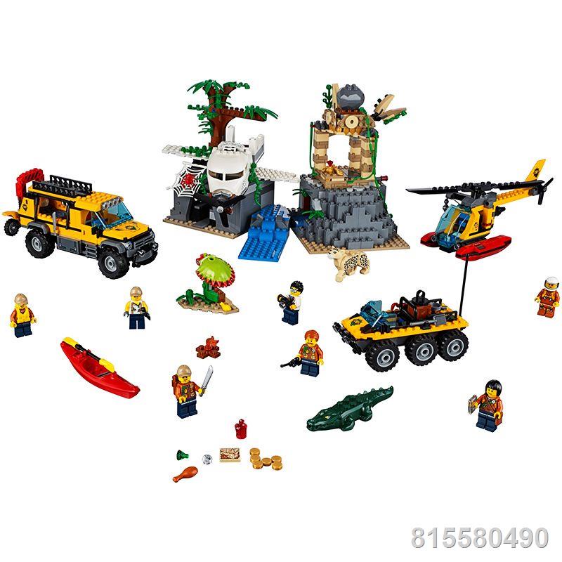 Tương thích với  City Series Jungle Ruins Thám hiểm Lĩnh vực Phiêu lưu Máy bay Căn cứ Lắp ráp Khối xây dựng Đồ chơi
