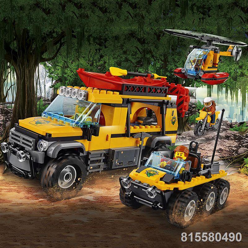 Tương thích với  City Series Jungle Ruins Thám hiểm Lĩnh vực Phiêu lưu Máy bay Căn cứ Lắp ráp Khối xây dựng Đồ chơi