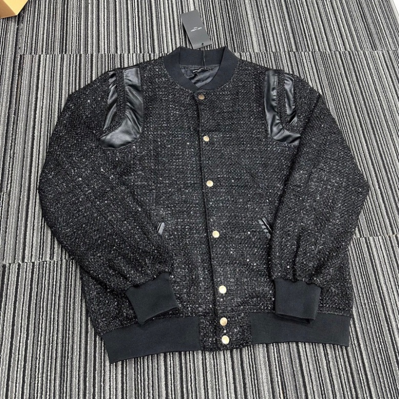 Áo Khoác Teddy_Sơn Tùng Dạ Kim Tuyến Áo Bomber Dạ Phối Da 2 Lớp Kim Tuyến Nam Nữ Cực Chất