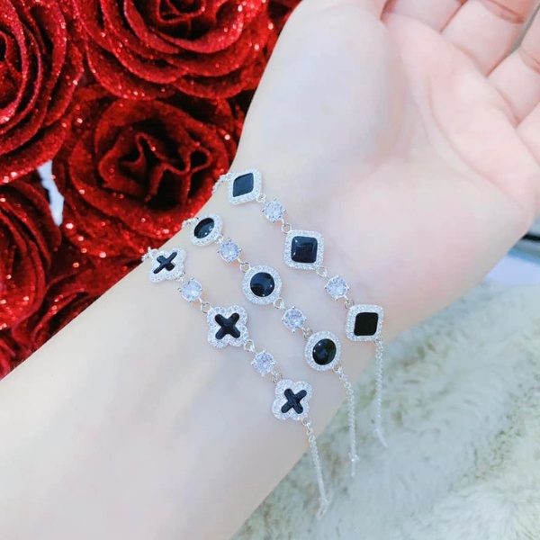 Lắc Tay Bạc Cầu May Mắn Và Bình An Free Size - Vòng Tay Bạc MiuNaKo