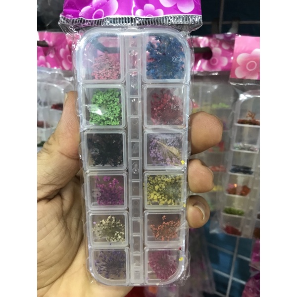 hoa khô chùm ẩn gel — bột