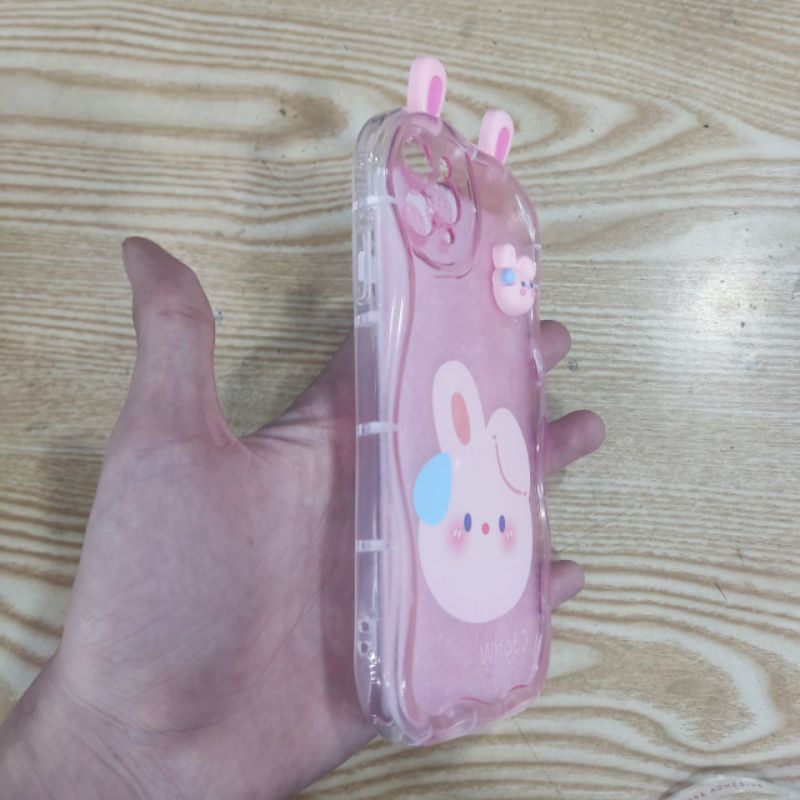 Ốp lưng iPhone 14 promax dẻo màu lưng rợn sóng in hình