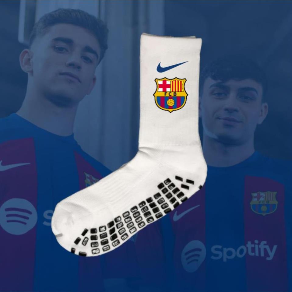 Vớ/Tất đá  banh chống trơn, chống trượt logo CLB CLB Manchester City, Man city, Real, Barca, Chelsea, Arsenal.