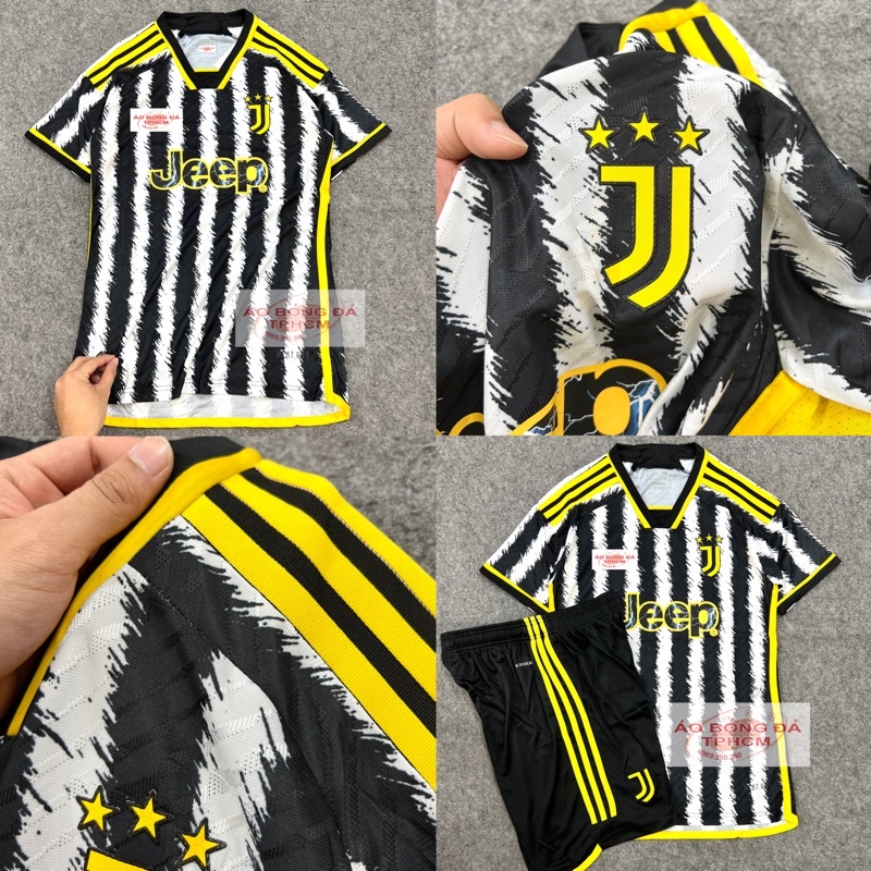 JUVE.mùa 23/24 - Áo Bóng Đá bản PLAYER hàng Thái - JUVEsọc vàng mùa 23/24