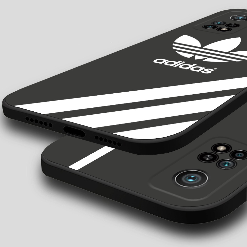 Ốp lưng Xiaomi Mi 10T Pro / Mi 10T Pro 5G viền vuông TPU in thương hiệu Nike, Adidas