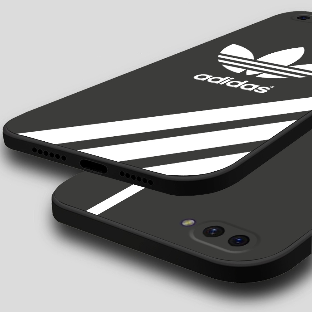 Ốp lưng Oppo A3s / A1k viền vuông TPU in thương hiệu Nike, Adidas