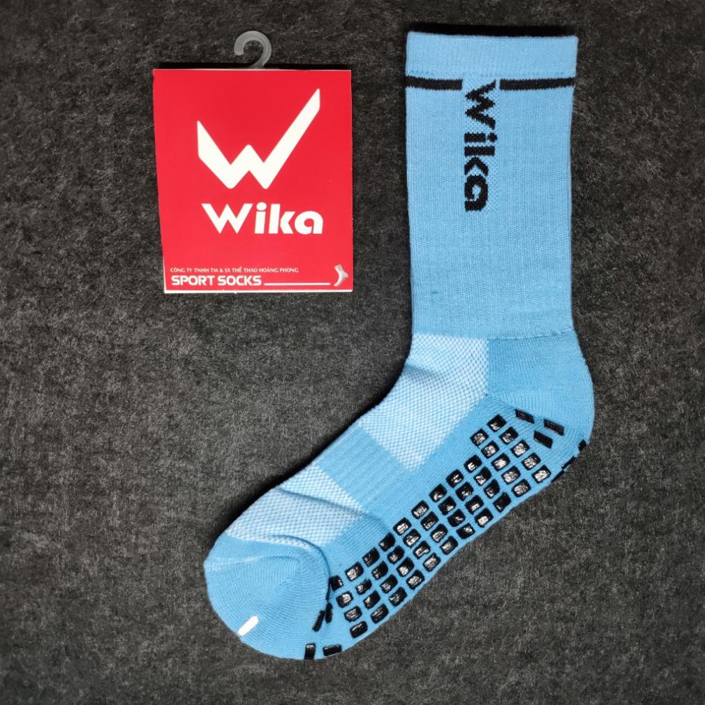 Vớ đá banh chống trơn, Tất chống trơn đá bóng thương hiệu Wika dành cho thể thao, bóng đá 10 màu sắc.