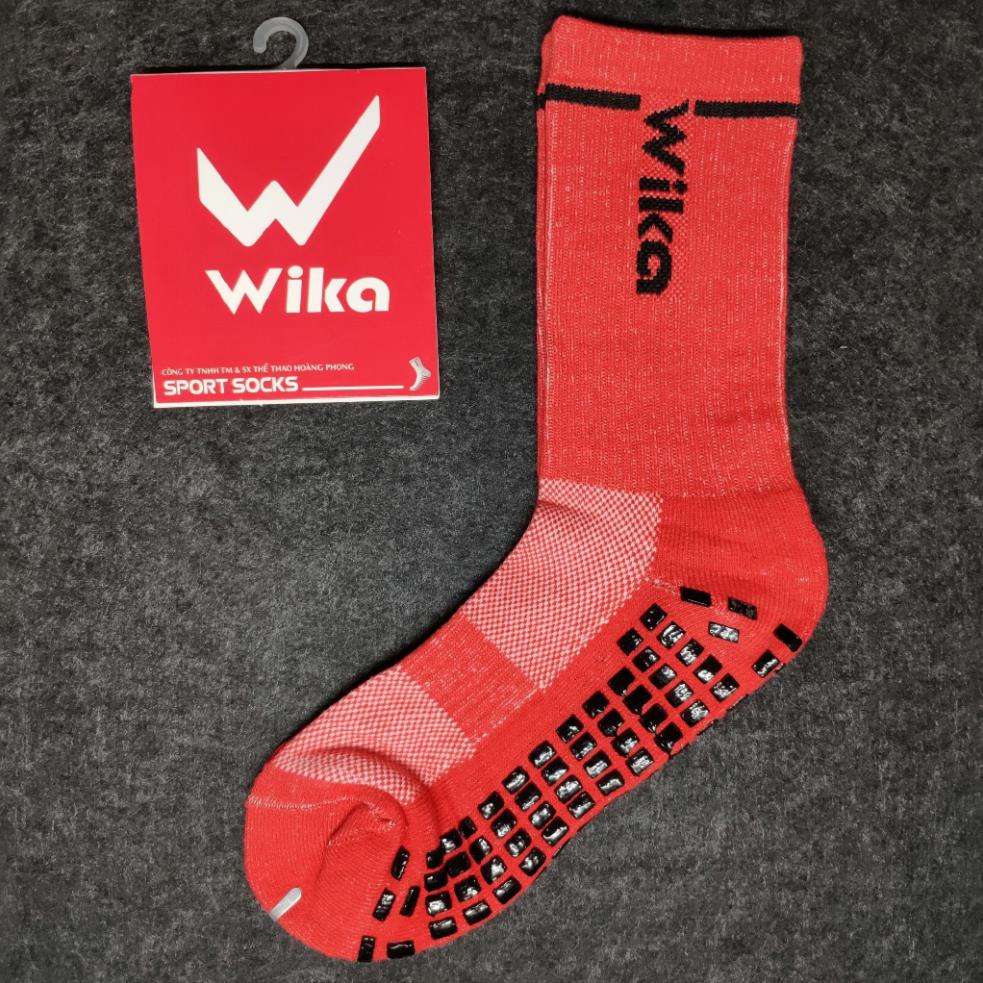 Vớ đá banh chống trơn, Tất chống trơn đá bóng thương hiệu Wika dành cho thể thao, bóng đá 10 màu sắc.