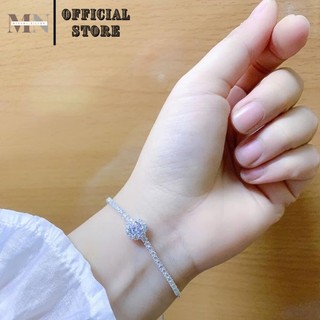 Lắc tay bạc vòng tay bạc nữ nhiều mẫu cá tính hot trend free size - vòng tay bạc minami