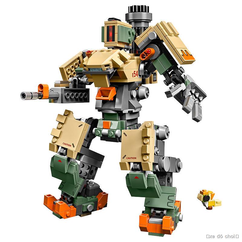 Tương thích với LEGO 75974 khối xây dựng Overwatch Road Fighter Hamster Wrecking Ball Fortress bé trai lắp ráp đồ chơi g