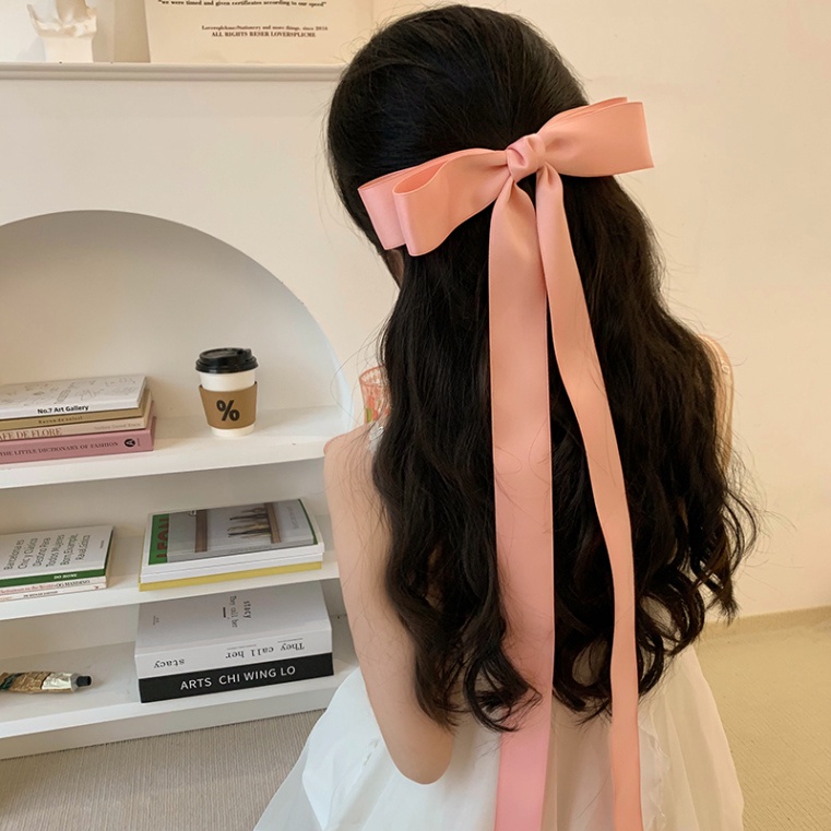 Kẹp tóc nơ to siêu dài thời trang xinh xắn dễ thương dành cho nữ, kẹp đi tiệc đi chơi Vicy NO12