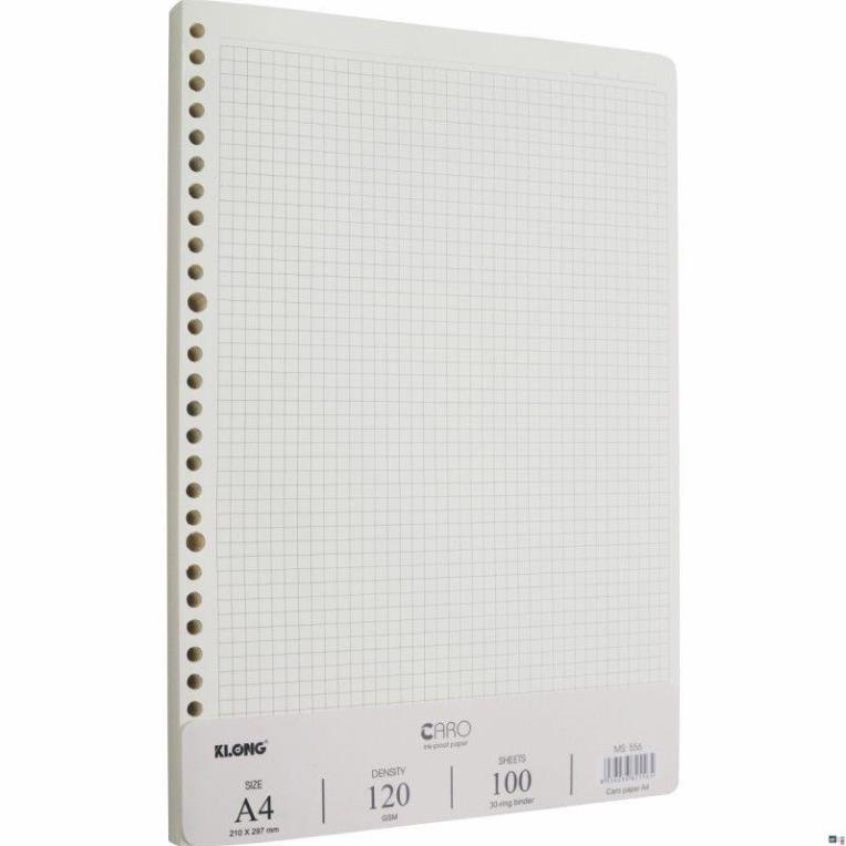 Ruột sổ còng Caro KLONG A4 120/76 - 100 tờ (200 trang); MS: 556 [klong]
