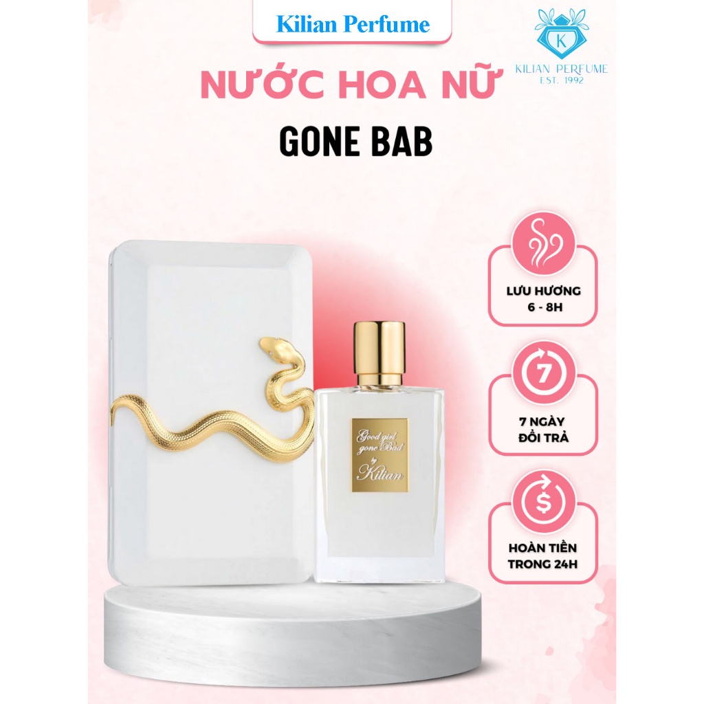 [Auth] Nước Hoa Nữ Rắn Trắng Đen Kilian Good Girl Gone Bad mùi hương quyền lực sang trọng quyến rũ - Kilian Perfume