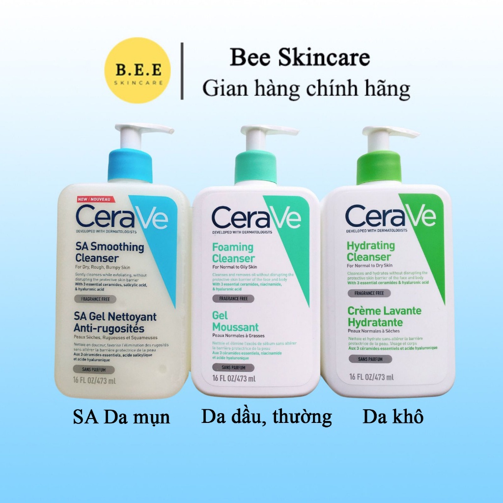 Sữa Rửa Mặt Cerave - Sữa Rửa Mặt Cerave Dịu Nhẹ Siêu Sạch Dầu Và Cả Lớp Trang Điểm Giúp Da Khô Thoáng Mềm Mịn  236Ml | BigBuy360 - bigbuy360.vn