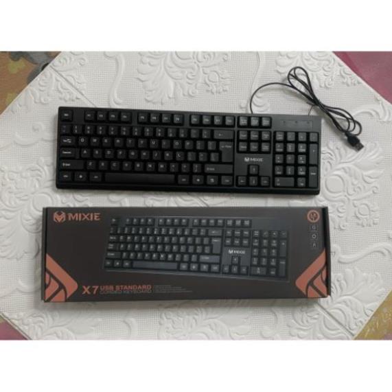 Bàn Phím Văn Phòng Có Dây MIXIE X7S Chất Liệu ABS Cao Cấp - Hàng Chính Hãng - BH 12 Tháng