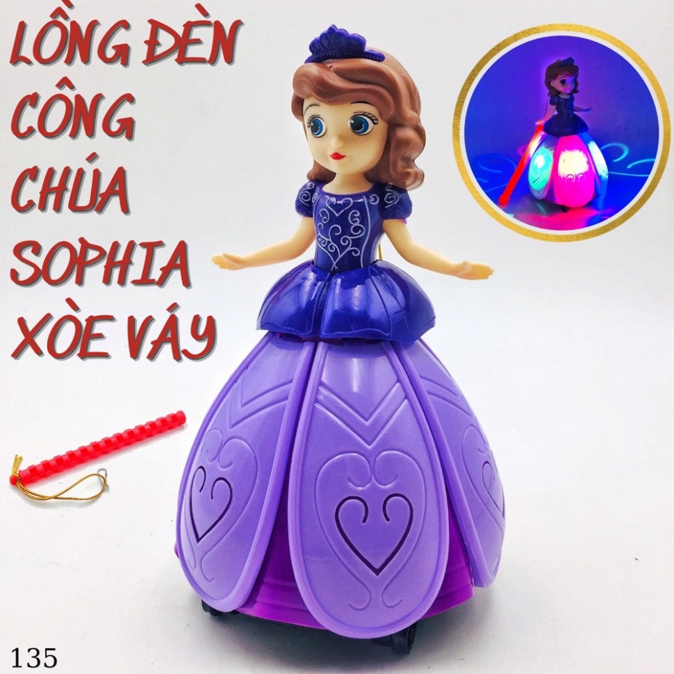 Lồng đèn Búp Bê - lồng đèn cho bé gái -đèn nhạc vui nhộn