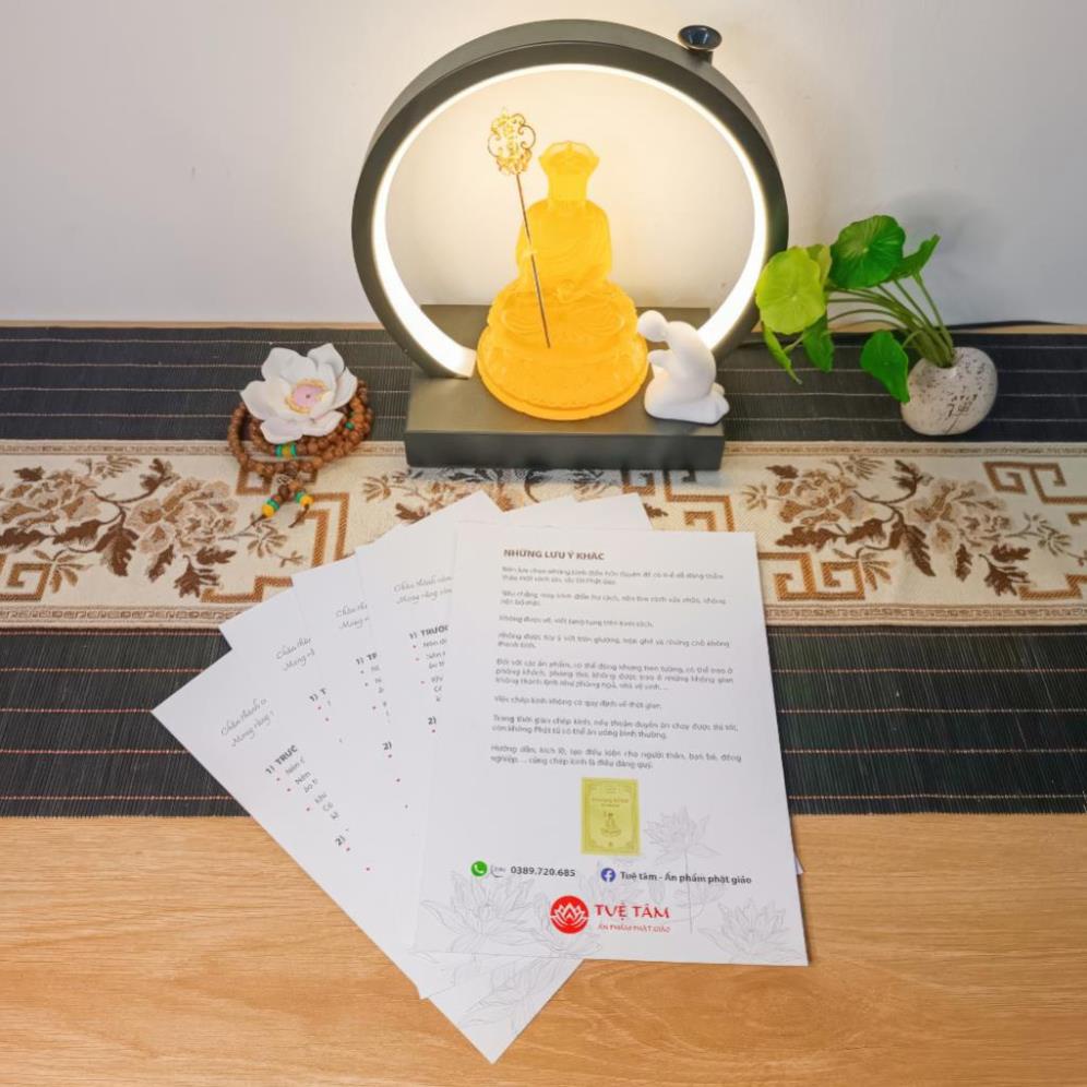 Tờ Hướng dẫn chép kinh cho Phật tử chưa bắt đầu