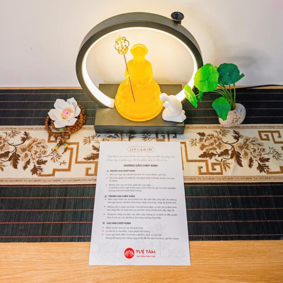 Tờ Hướng dẫn chép kinh cho Phật tử chưa bắt đầu