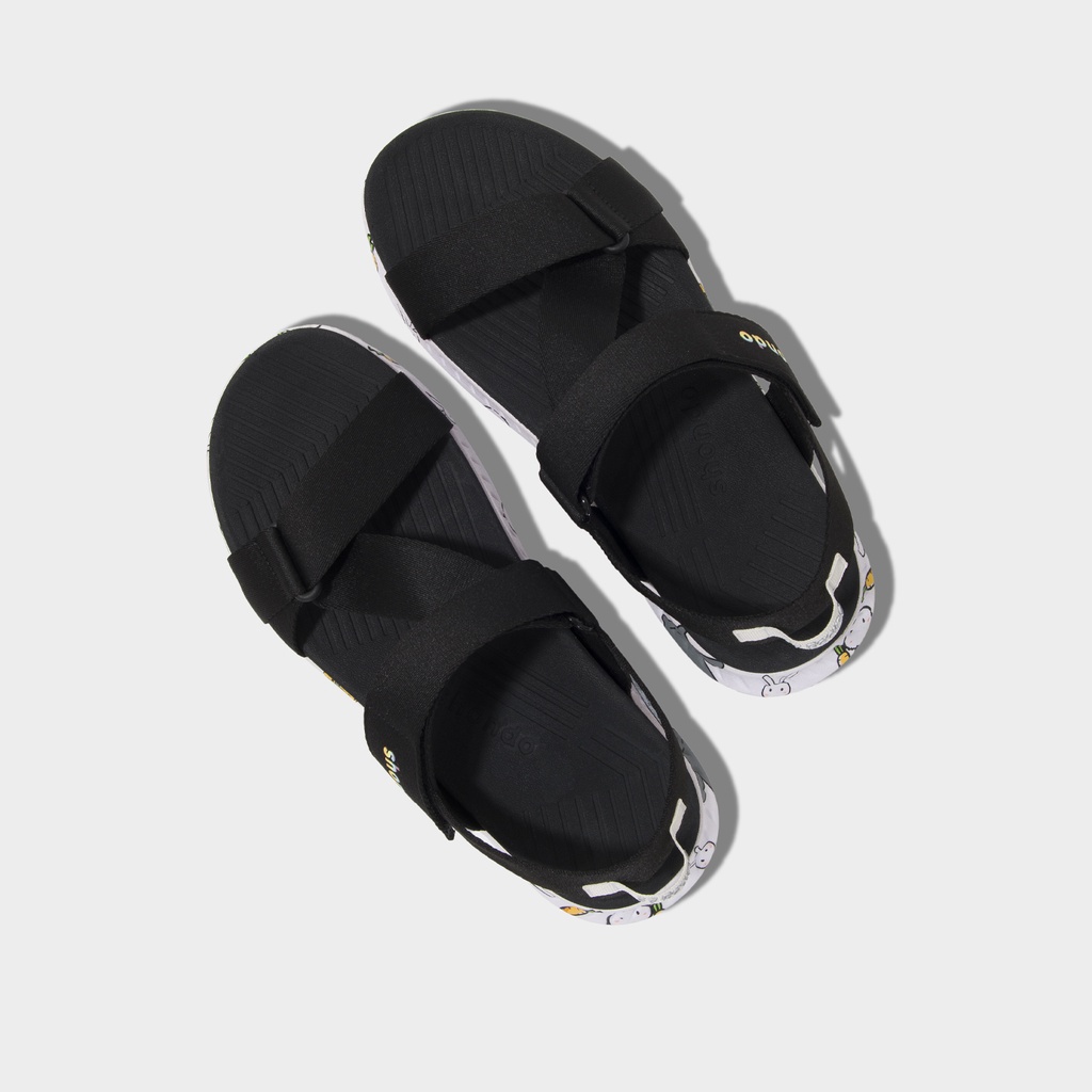 Giày Sandals Nam Nữ Unisex Shondo F7 Thỏ Bảy Màu Đen F7M1010