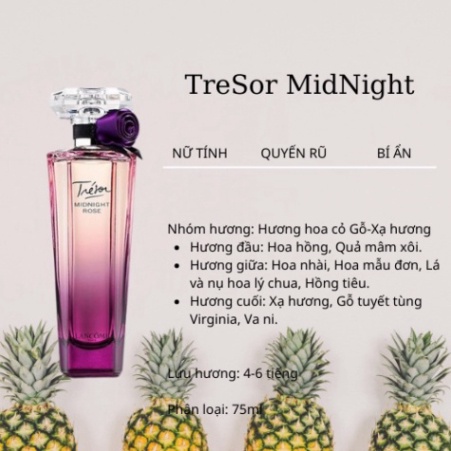 Nước Hoa Nữ Lancome MidNight Tím 75ml Mùi hương Ngọt ngào quyến rũ ,tiểu thư , dầu thơm nịnh mũi , siêu thơm,lưu lâu.