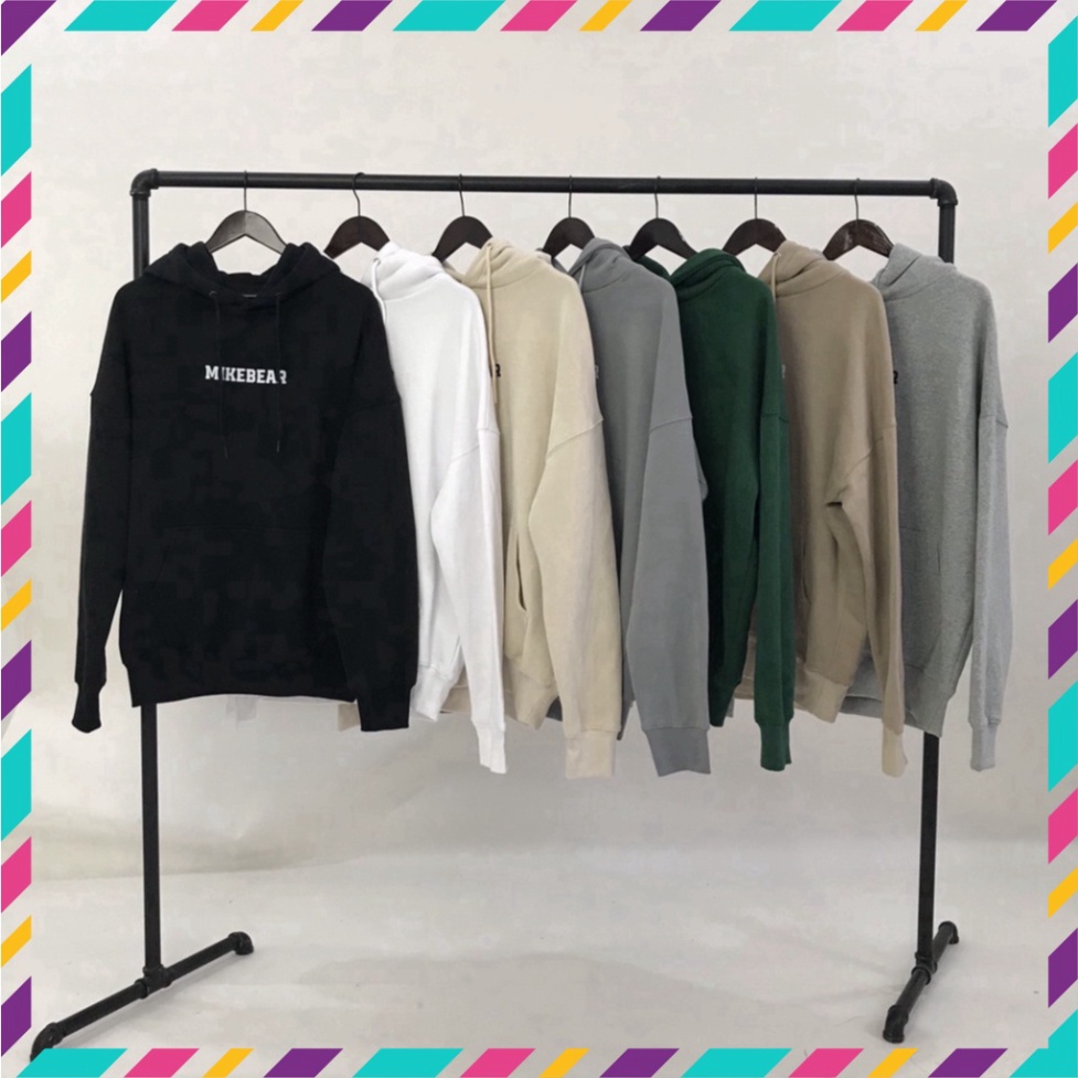 Áo hoodie gấu ngược Mikebear - chất nỉ bông Hàn cao cấp, dàng rộng, dành riêng cho cả nam và nữ