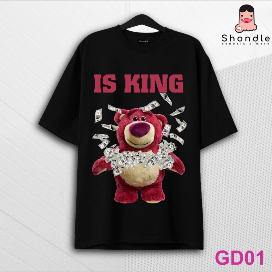 Áo Phông Gấu Dâu Lotso 24 Mẫu Chất Liệu Cotton Co Giãn 4 Chiều Hình In 5D - Áo From Dáng Unisex Nam Nữ Hottend 2