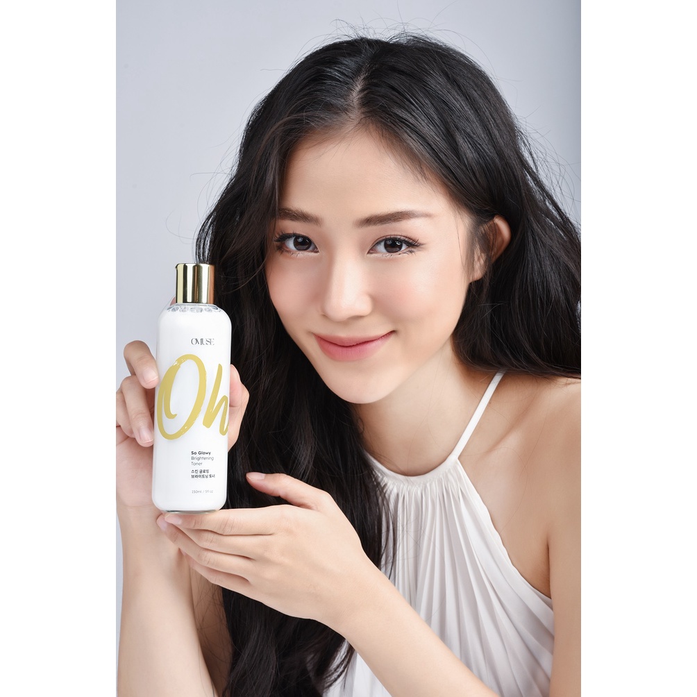 Toner cấp ẩm dưỡng trắng da OMUSE Oh So Glowy Brightening 150ml - Vamima