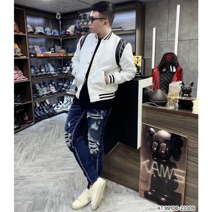 Áo Bomber Teddy SAINT LẢUENT PARIS Đủ Màu -  Áo Khoác Bomber Đủ Màu Thời Trang Unisex dễ pối đồ