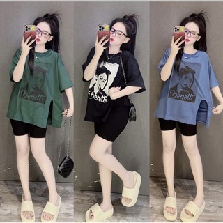 Set bộ ngố in hình cô gái benegtti có thể giặt máy