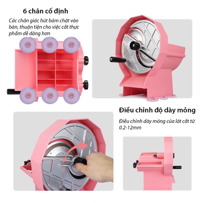 Máy thái hành lá - cắt lát rau củ quả - cắt lát trái cây