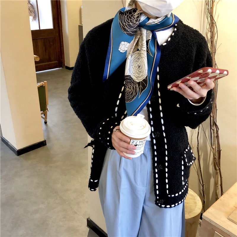 Khăn lụa vuông hoạ tiết đa dạng- nhiều mẫu- Thy Thy Store