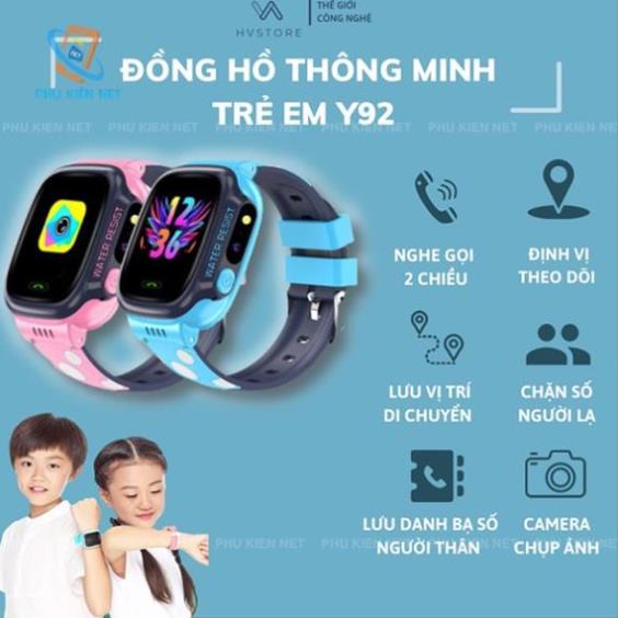 Đồng hồ thông minh trẻ em Y92 định vị cảm ứng chống nước nghe gọi 2 chiều có Tiếng Việt -WIFi | BigBuy360 - bigbuy360.vn