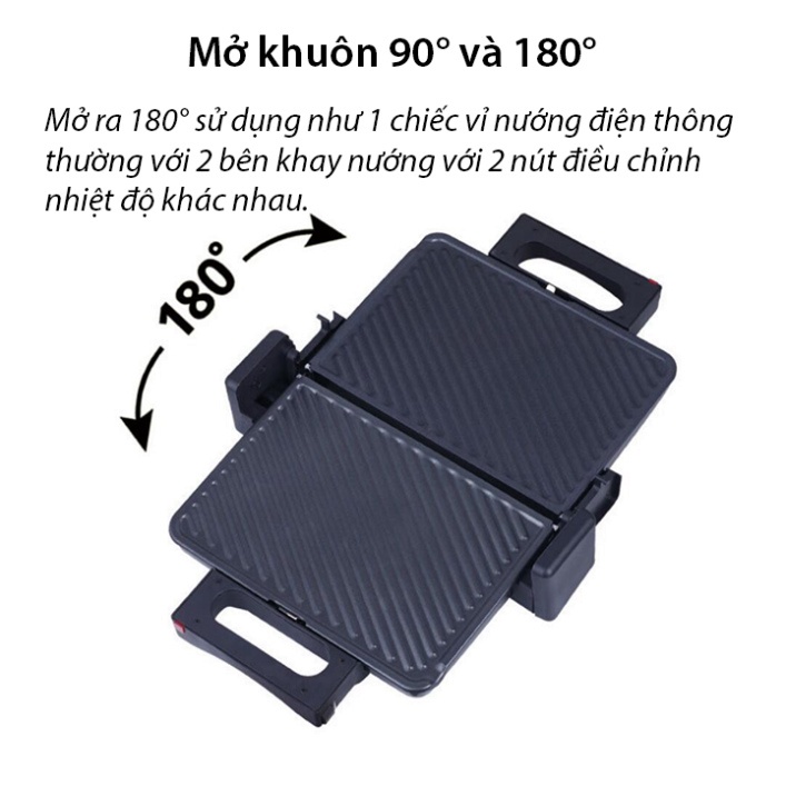 Máy Kẹp Nóng Bánh Mì, Ép Bánh Mì SOKANY SK-855 2000W