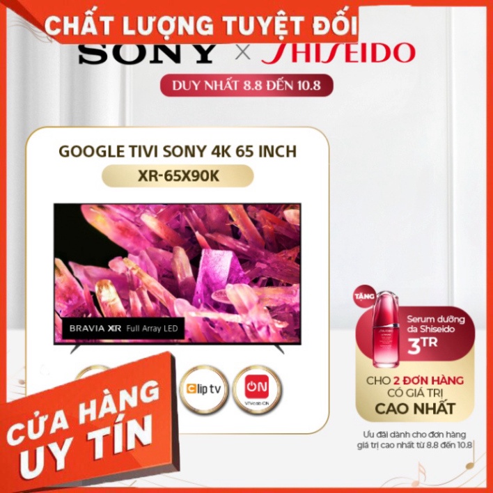[ HOT Google Tivi Sony 4K 65 inch XR-65X90K - Miễn Phí Lắp Đặt duy nhat )