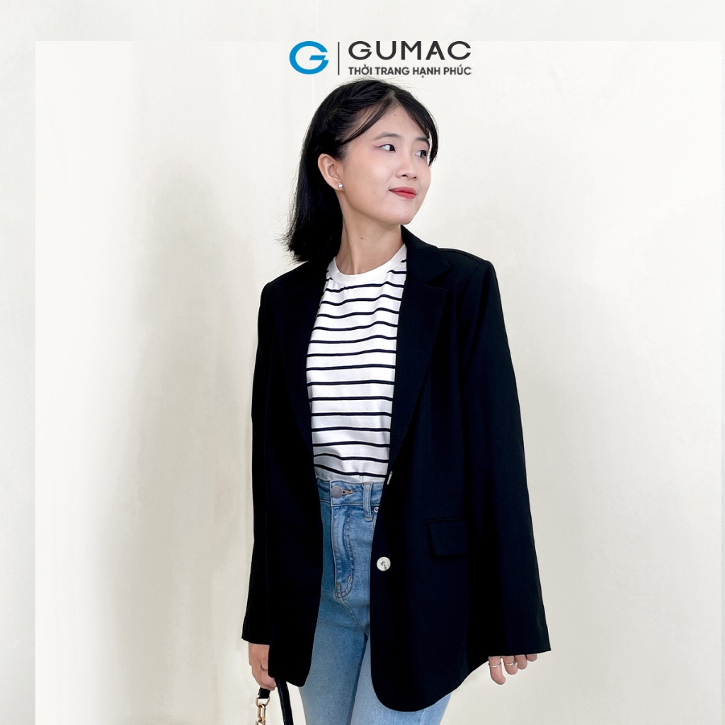 [BST THÁNG 7] Áo blazer 1 lớp thời trang GUMAC AD07055 | BigBuy360 - bigbuy360.vn